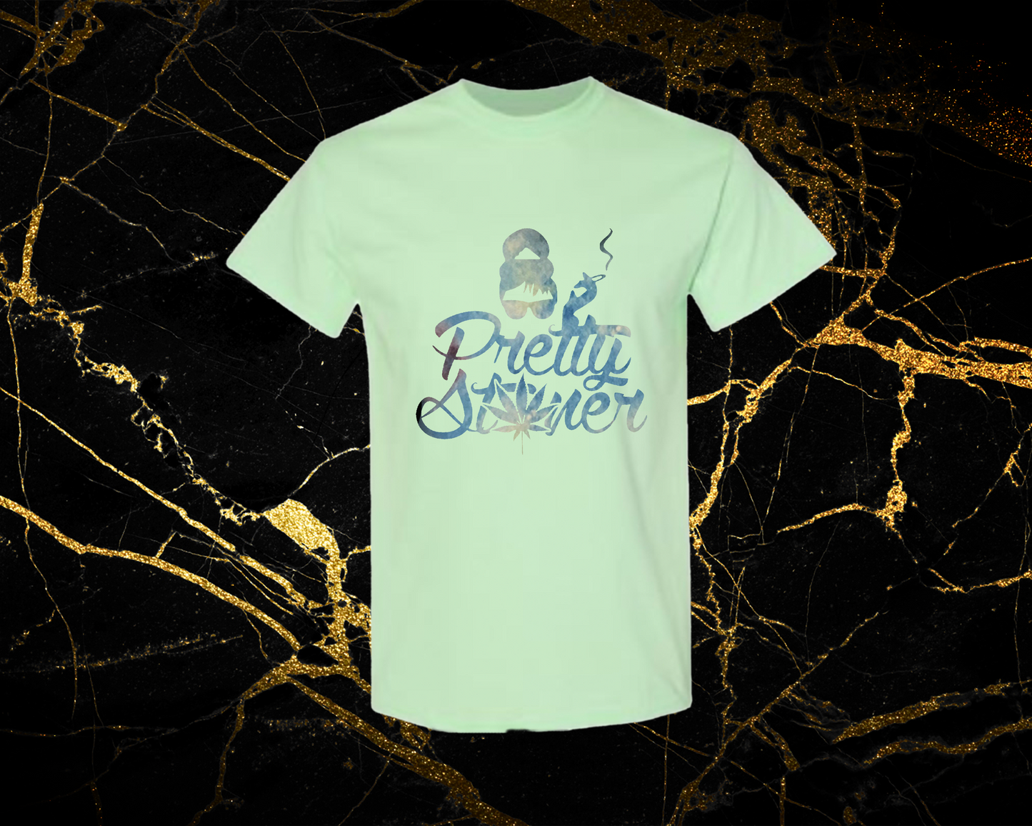 blue galaxy_mint green