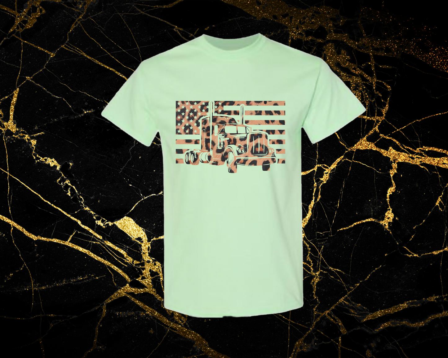 leopard 1_mint green