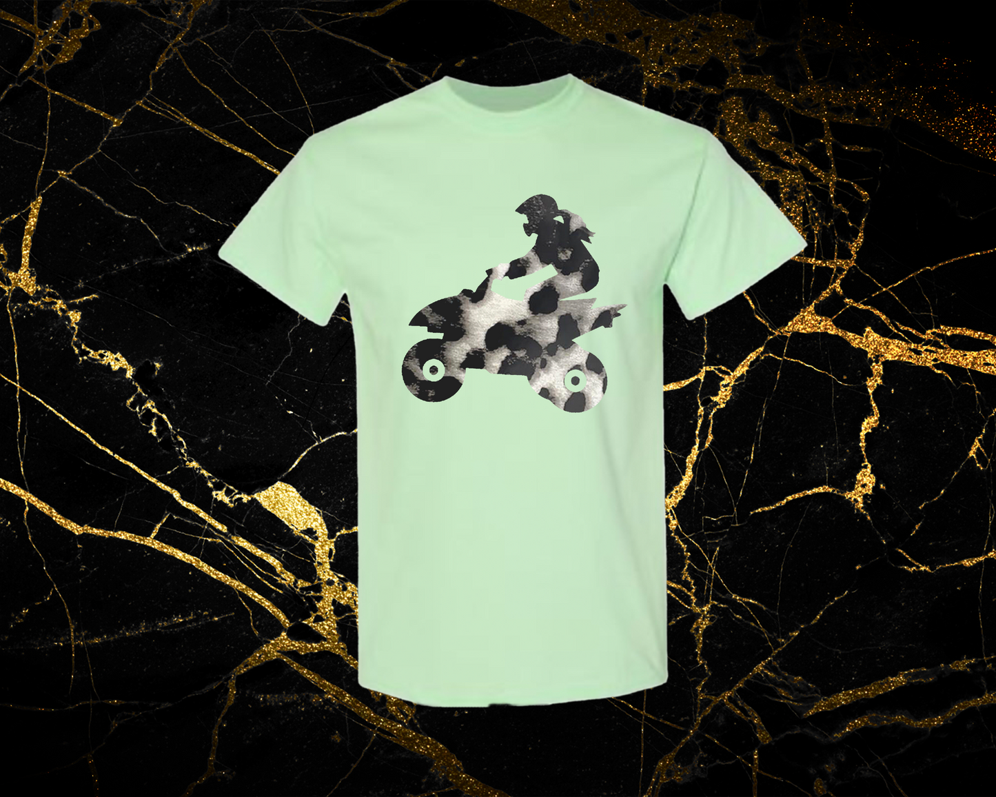 leopard 2_mint green
