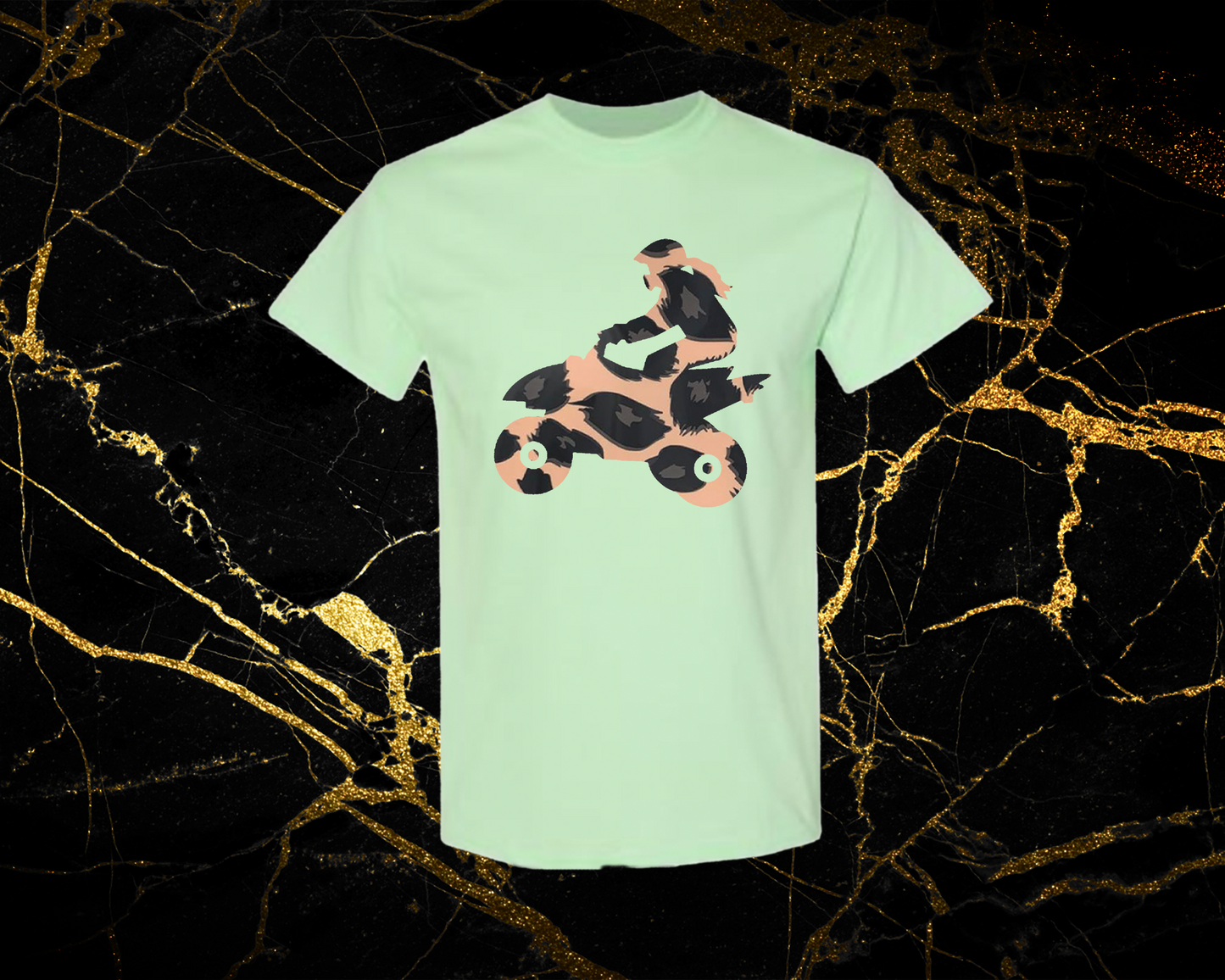 leopard 4_mint green