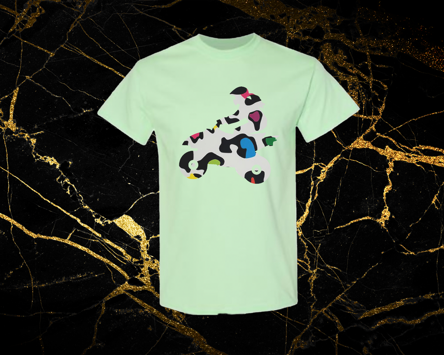 leopard 5_mint green