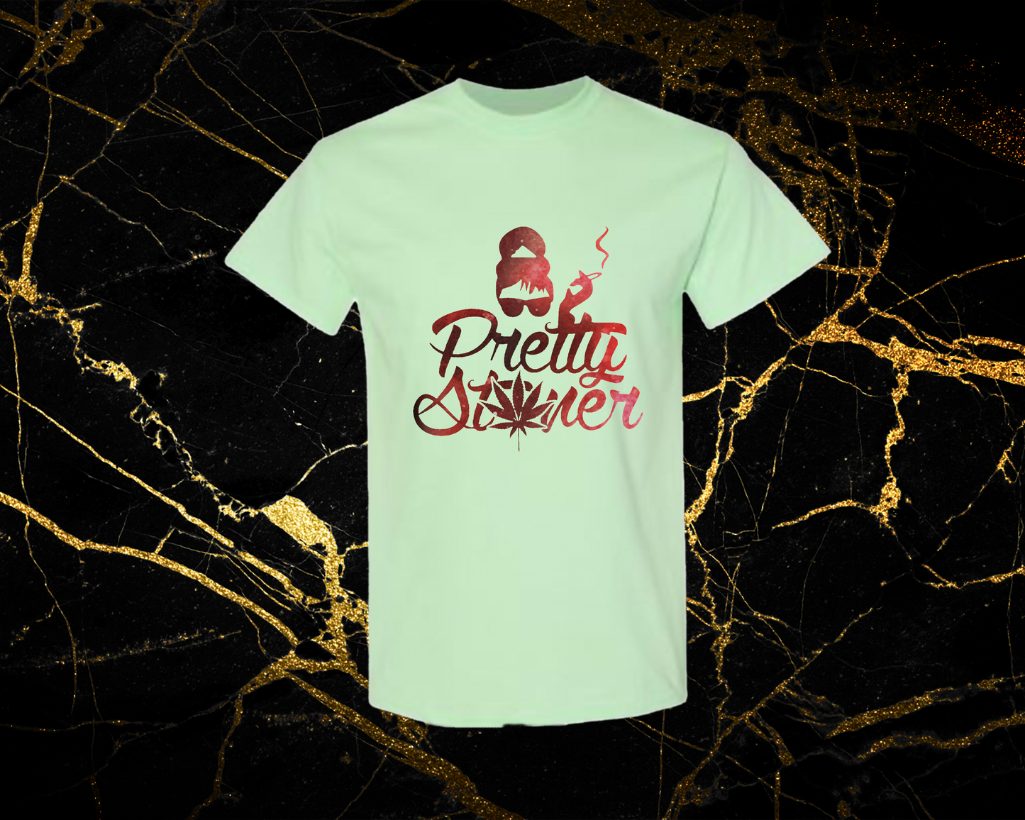 red galaxy_mint green