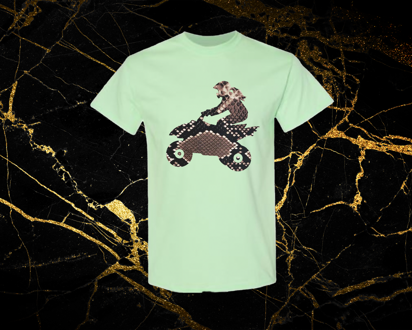 snake 2_mint green