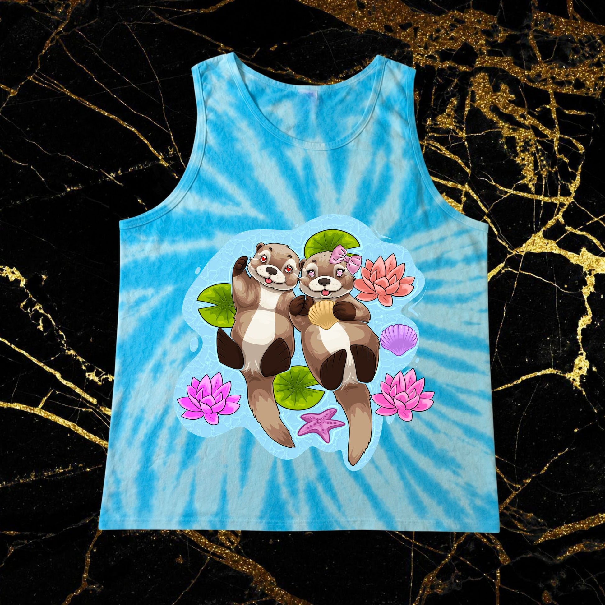 blue tie dye
