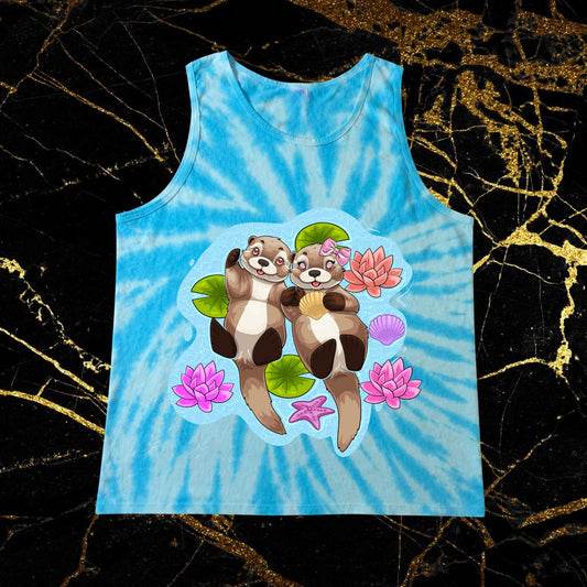 blue tie dye