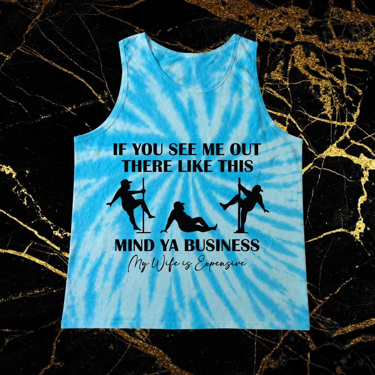 blue tie dye