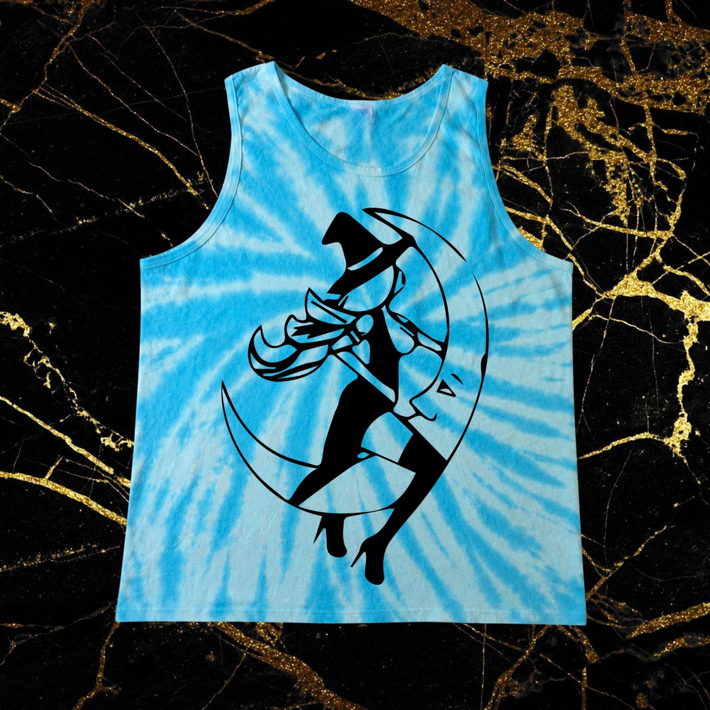 blue tie dye