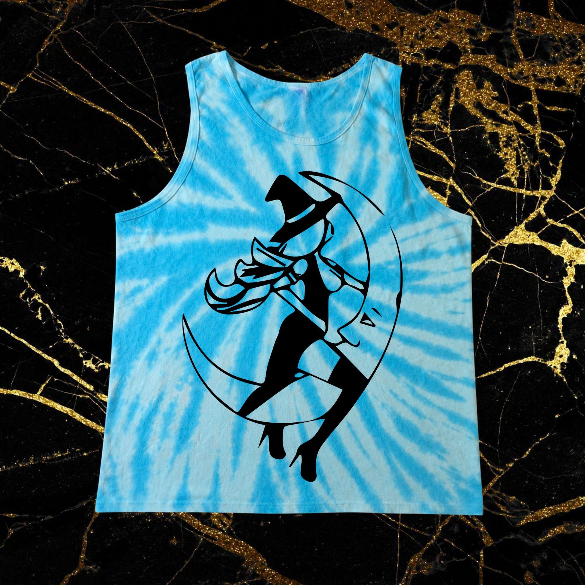 blue tie dye