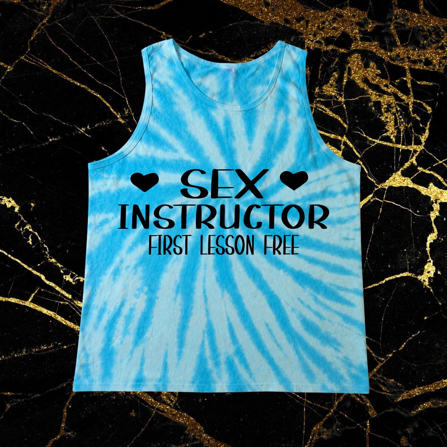 blue tie dye