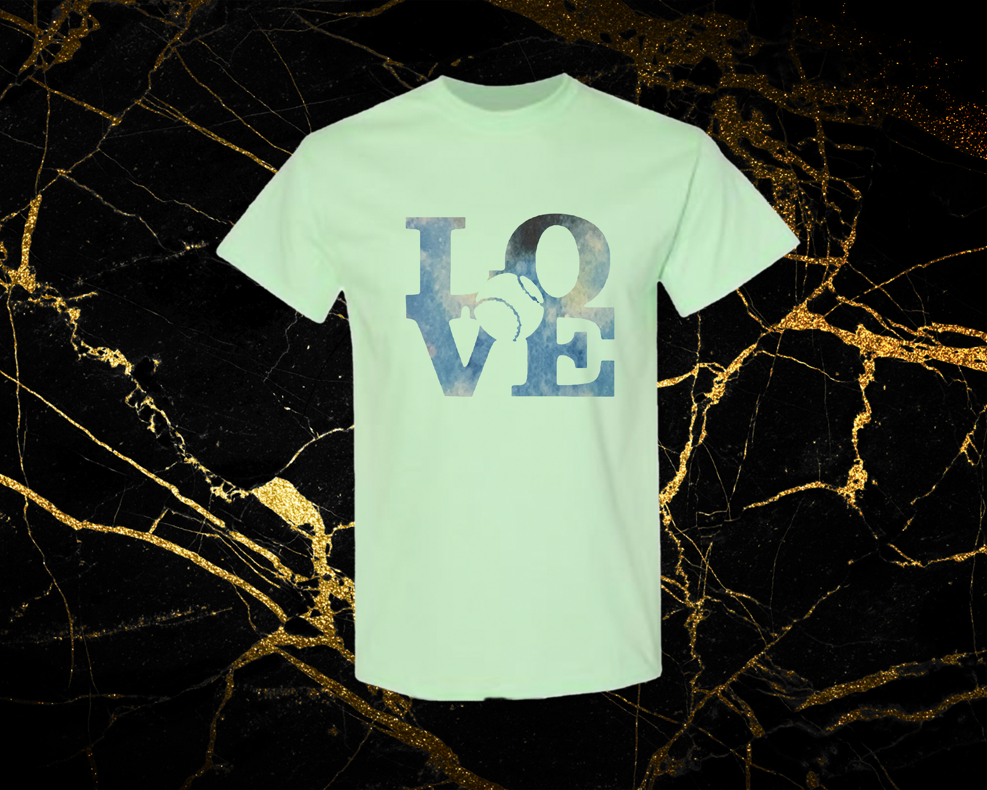 blue galaxy_mint green