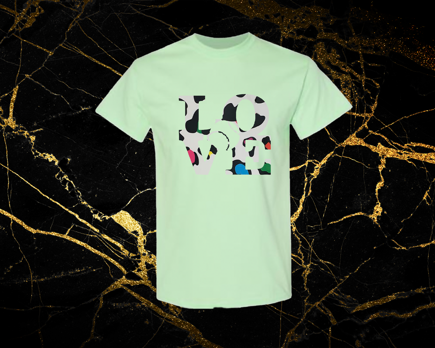 leopard 5_mint green